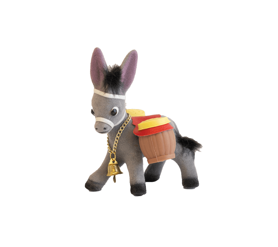 Figurine of cute donkey